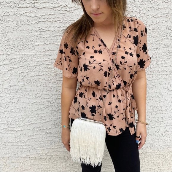 INC International Concepts Handbags - INC Evening Party Fringe Tassel Chain Clutch